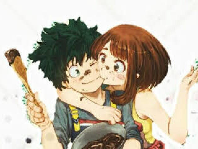 Midorya e uraraka