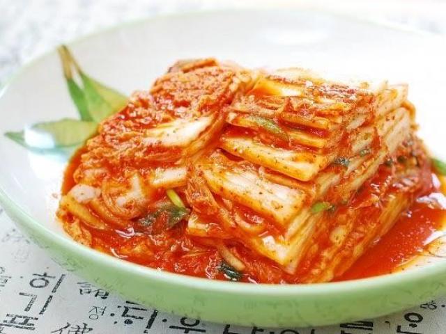 Algo bem delicioso com muito Kimchi!