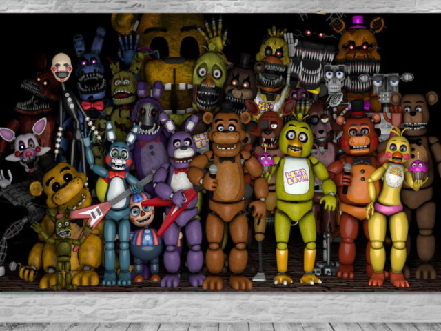 Você conhece todos os personagens de fnaf?