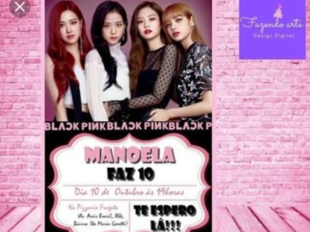 Comvite do blackpink