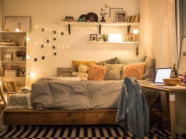 Um quarto aconchegante