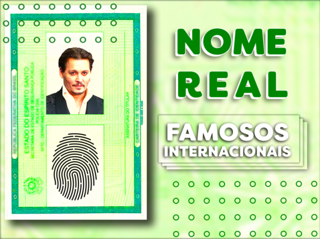 Nome verdadeiro dos famosos