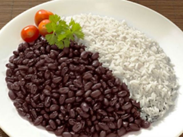 Arroz com feijão