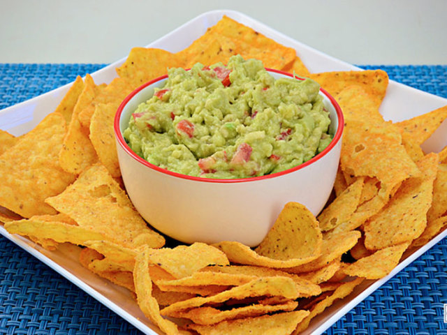 Guacamole e nachos