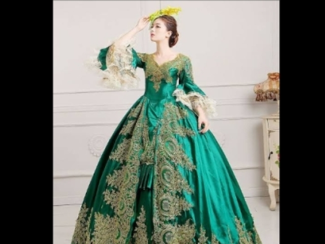 👗Vestido verde estilo princesa👗