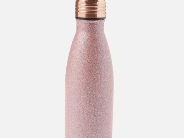 rosa com glitter
