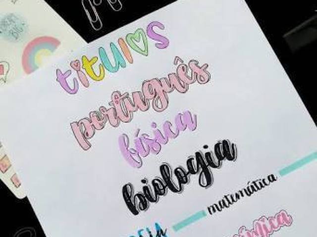 Lettering pastel