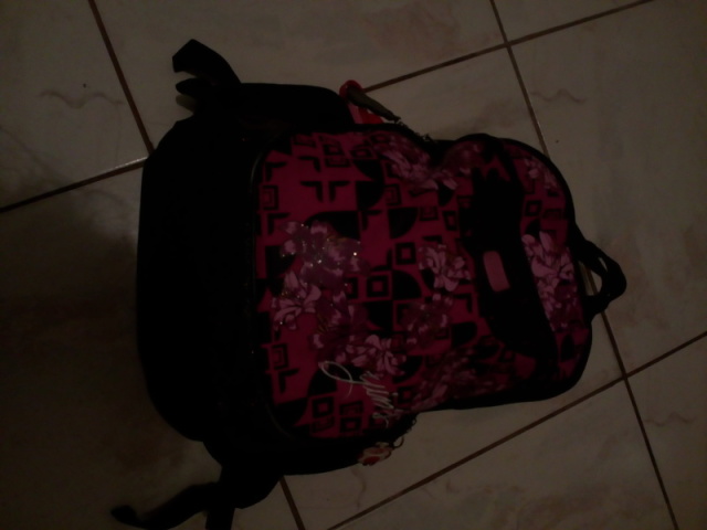 Mochila de flor Rosa e roxo