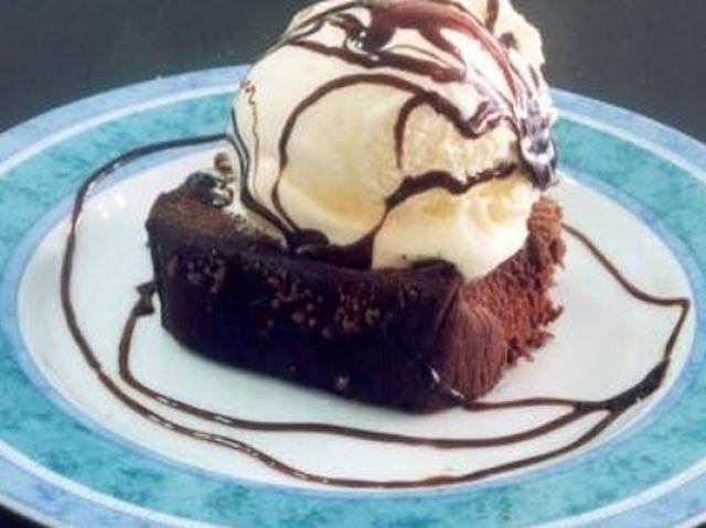 Brownie com sorvete