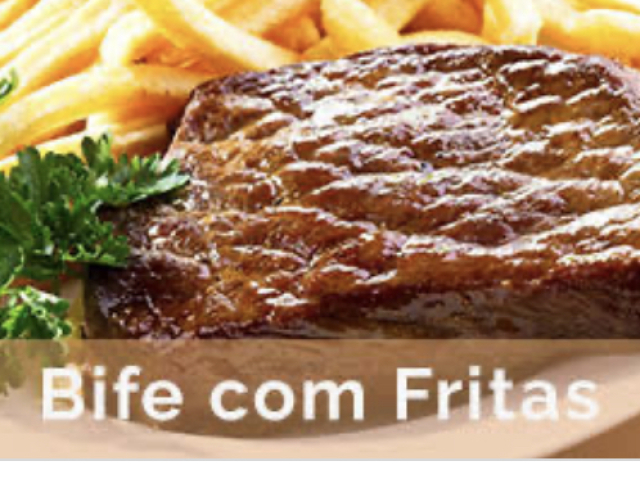 Bife com fritas