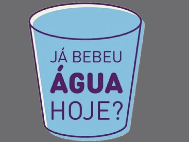 Já bebeu água hoje?