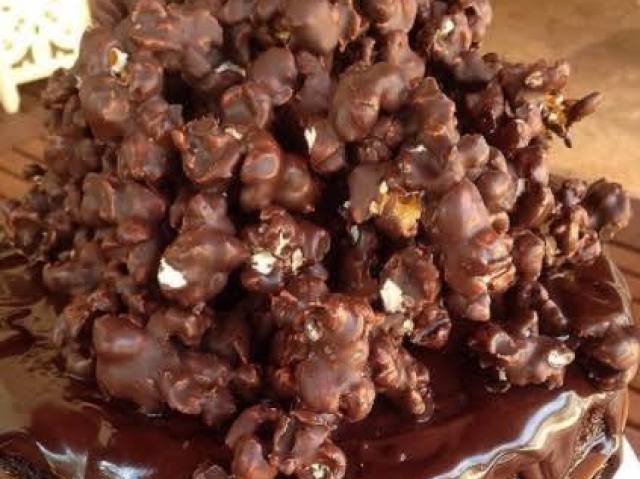 Pipoca de chocolate