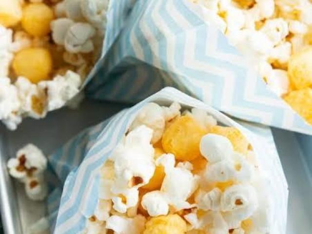 Pipoca com queijo