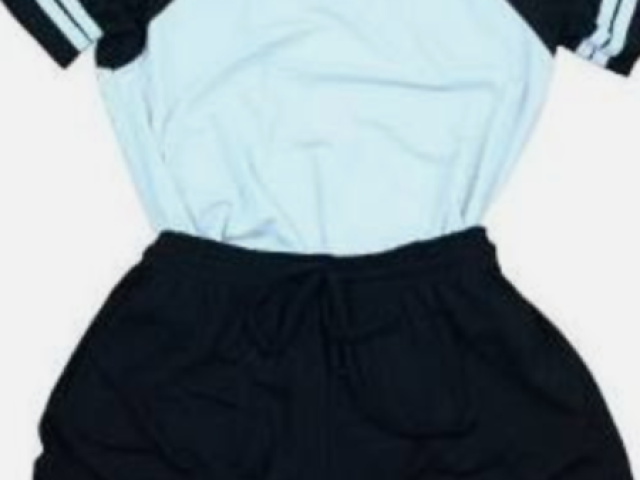 Esse conjunto de blusa e shorts é o escolhido 💖(Desculpe a imagem cortada)