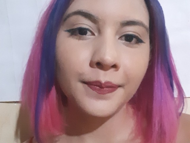 Rosa com roxo