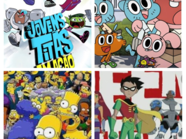 os Simpsons
incrível mundo de gumball
teen Titan
jovens titãs em ação
meio obivio ♥️♥️♥️♥️ da licença