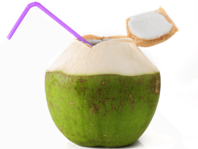 Água de coco.