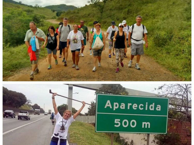 ir a pé para Aparecida do Norte-SP