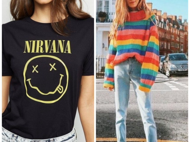 Não tem um estilo muito definido, mas usa roupas bem coloridas ou roupas pretas.