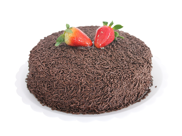 Brigadeiro com morango