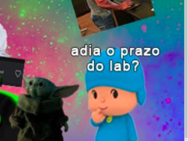 Pocoyo pedido pra adiar + baby yoda