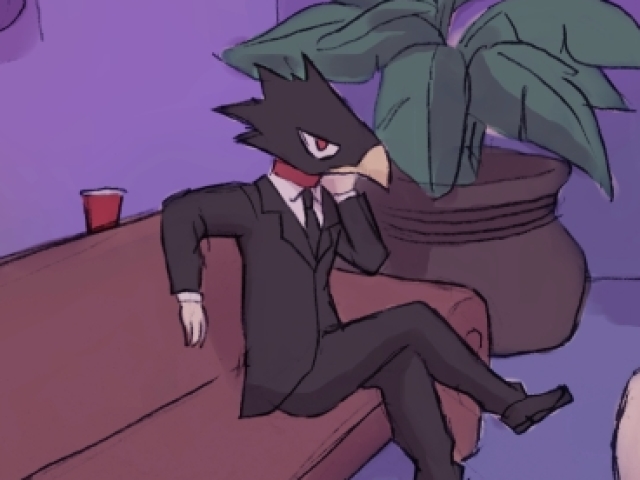 Sentar com Tokoyami