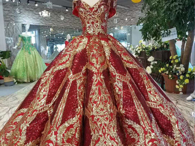 Um vestido de baile