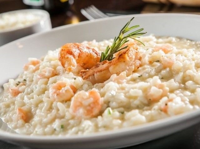 Risotto de camarão