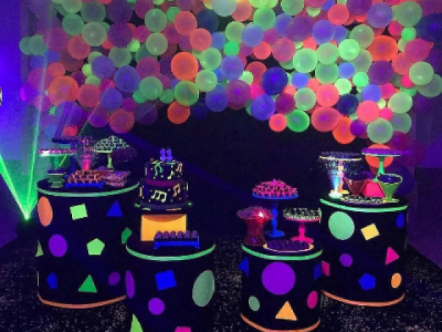 Festa colorida/neon