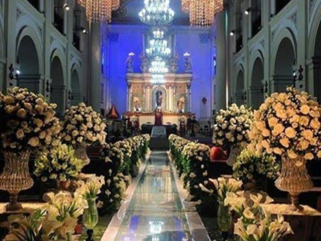 Na igreja
