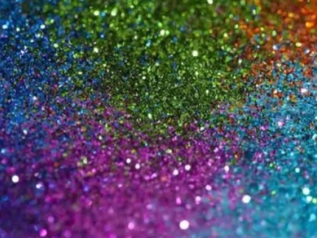 Qualquer uma com glitter