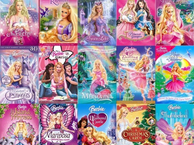 TODOS OS FILMES DA BARBIE