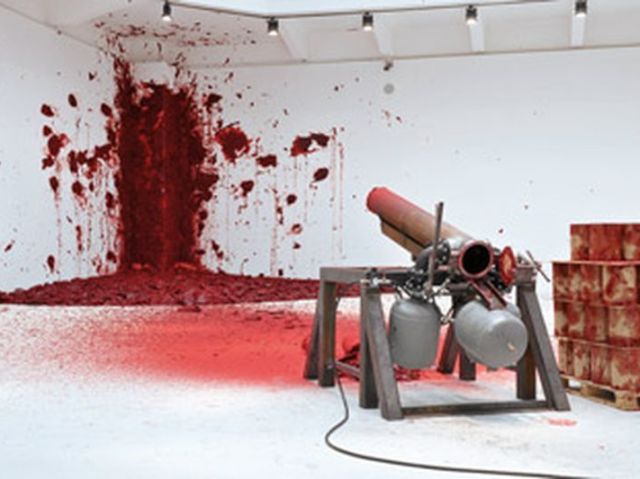 Anish Kapoor, Shoting into the corner, 2009