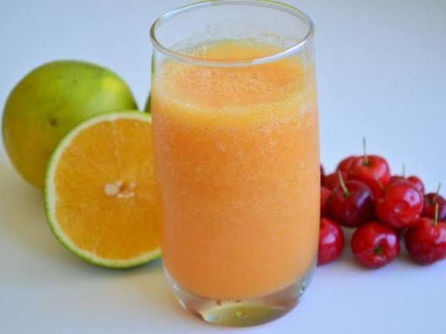 Suco acerola e laranja