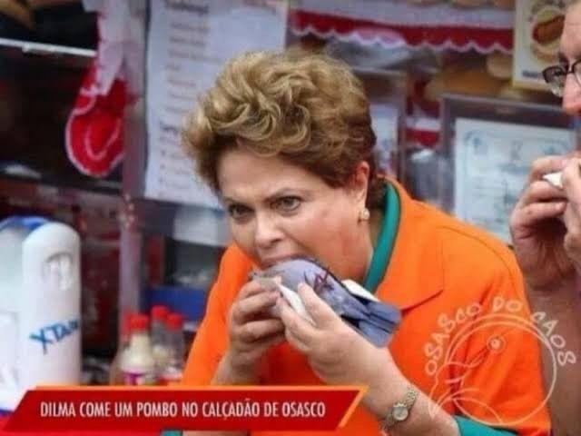 Dilma come pombo