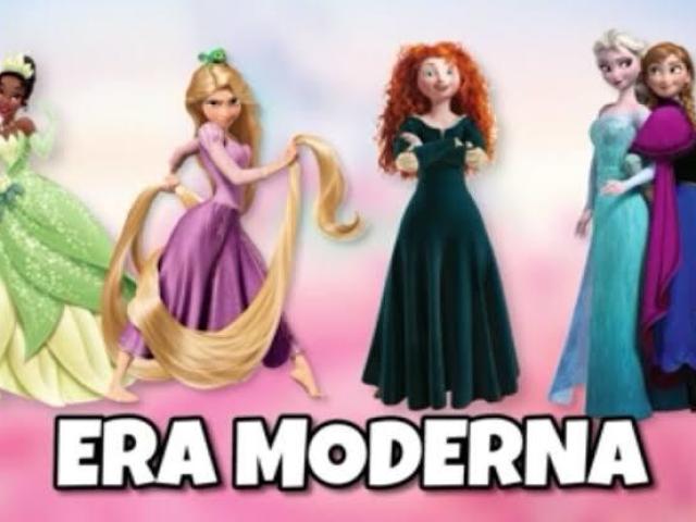 Era Moderna, com seu empoderamento. Nada melhor do que princesas como Moana,Elsa,Anna,Merida,Tiana