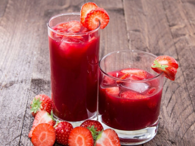 suco de morango