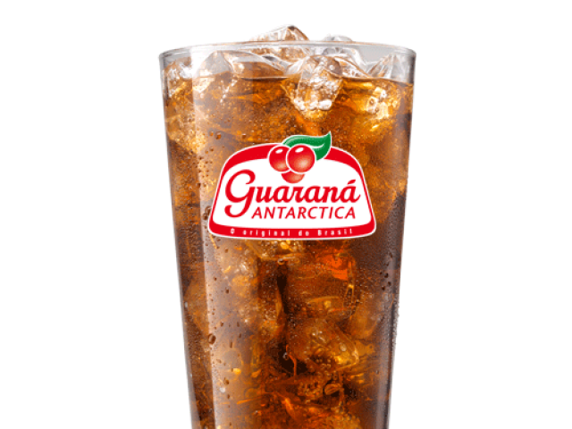 Suco de Guaraná gaseificado.