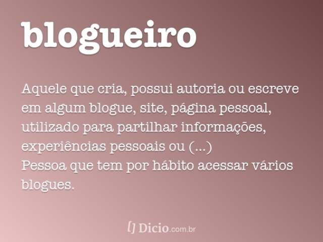 Blogueiro ou apresentador de TV