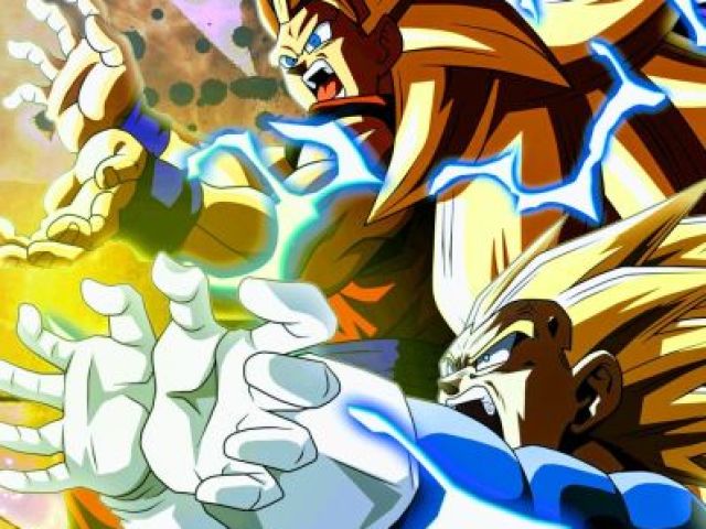 o Goku e o Vegeta usaram um golpe combinado