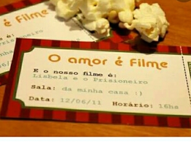 No ingresso do filme