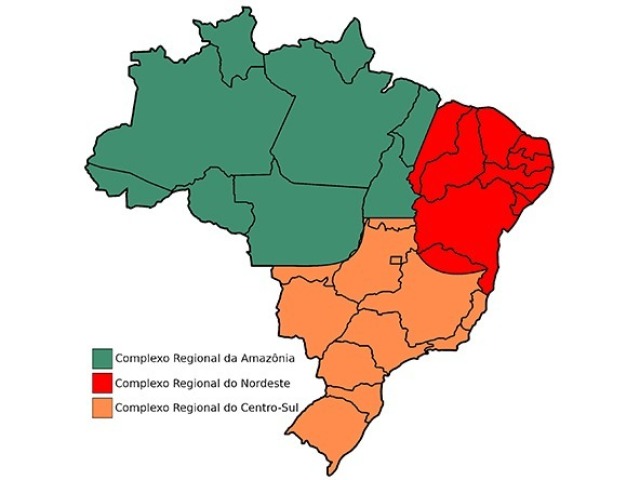 complexos regionais ou regiões geoeconomicas