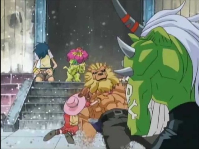 A morte do Leomon em Digimon adventure