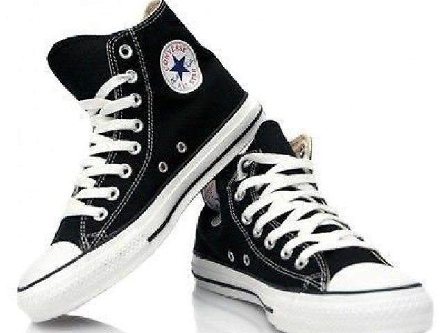 all star preto, cano alto