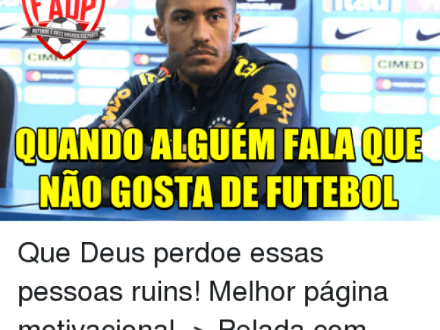 nao gosta de futebol?