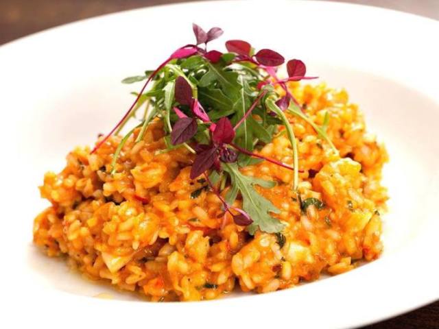risoto de salmão