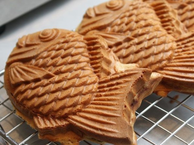 Taiyaki (bolinho em forma de peixe)