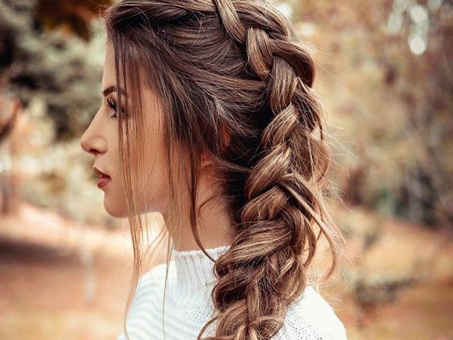 penteado com tranças