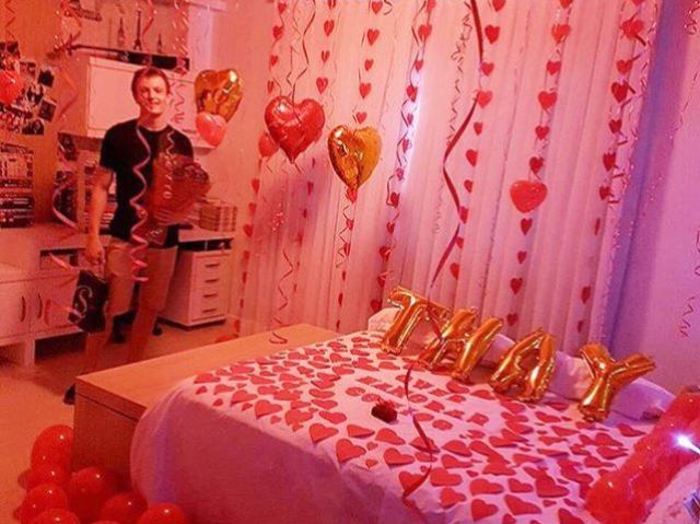 Tudo decorado e romĂąntico