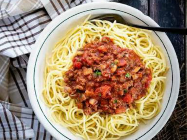 Macarrão! O famoso spaguetti